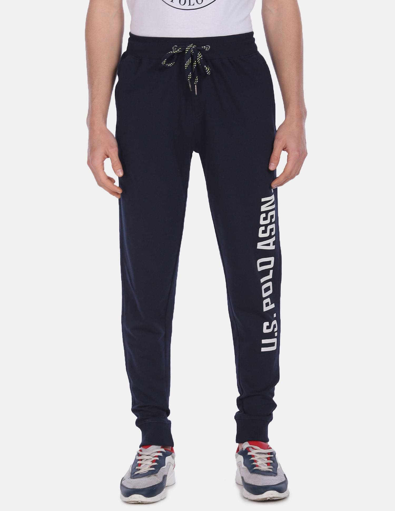 U.S. Polo Assn. Navy Cotton Men's Joggers ( Pack of 1 )     			U.S. Polo Assn. Navy Cotton Men's Joggers ( Pack of 1 )