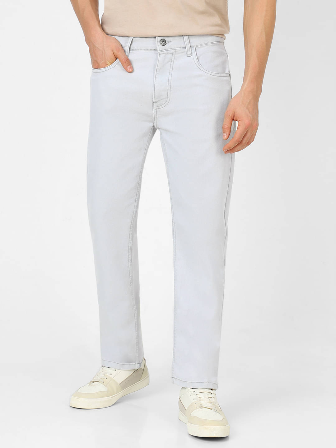     			Urbano Fashion Regular Fit Basic Men's Jeans - Grey ( Pack of 1 )