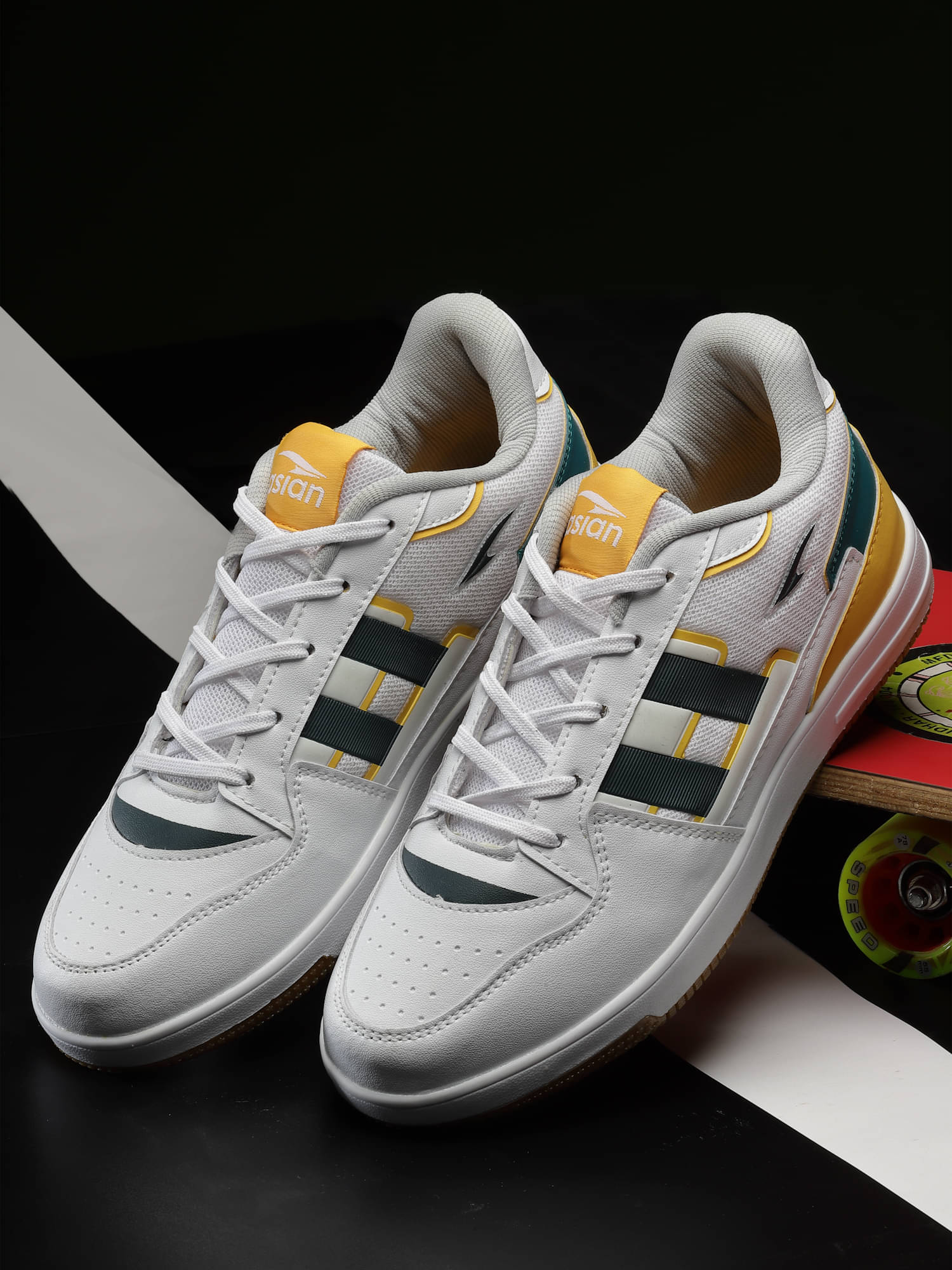     			ASIAN JASPER-18 Yellow Men's Sneakers