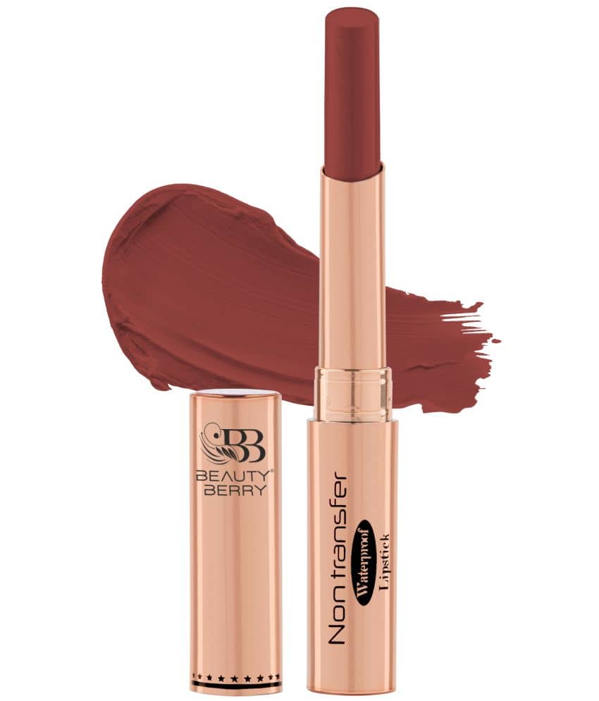 Beauty Berry Deep Maroon Matte Waterproof Crayon Lipstick ( Pack of 1 )