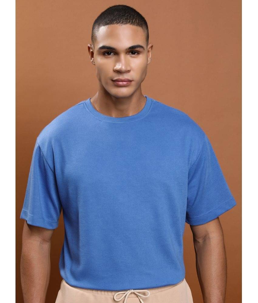 Ketch Pack of 1 Polyester Oversized Fit Men's T-Shirt ( Blue ) Ketch Pack of 1 Polyester Oversized Fit Men's T-Shirt ( Blue )
