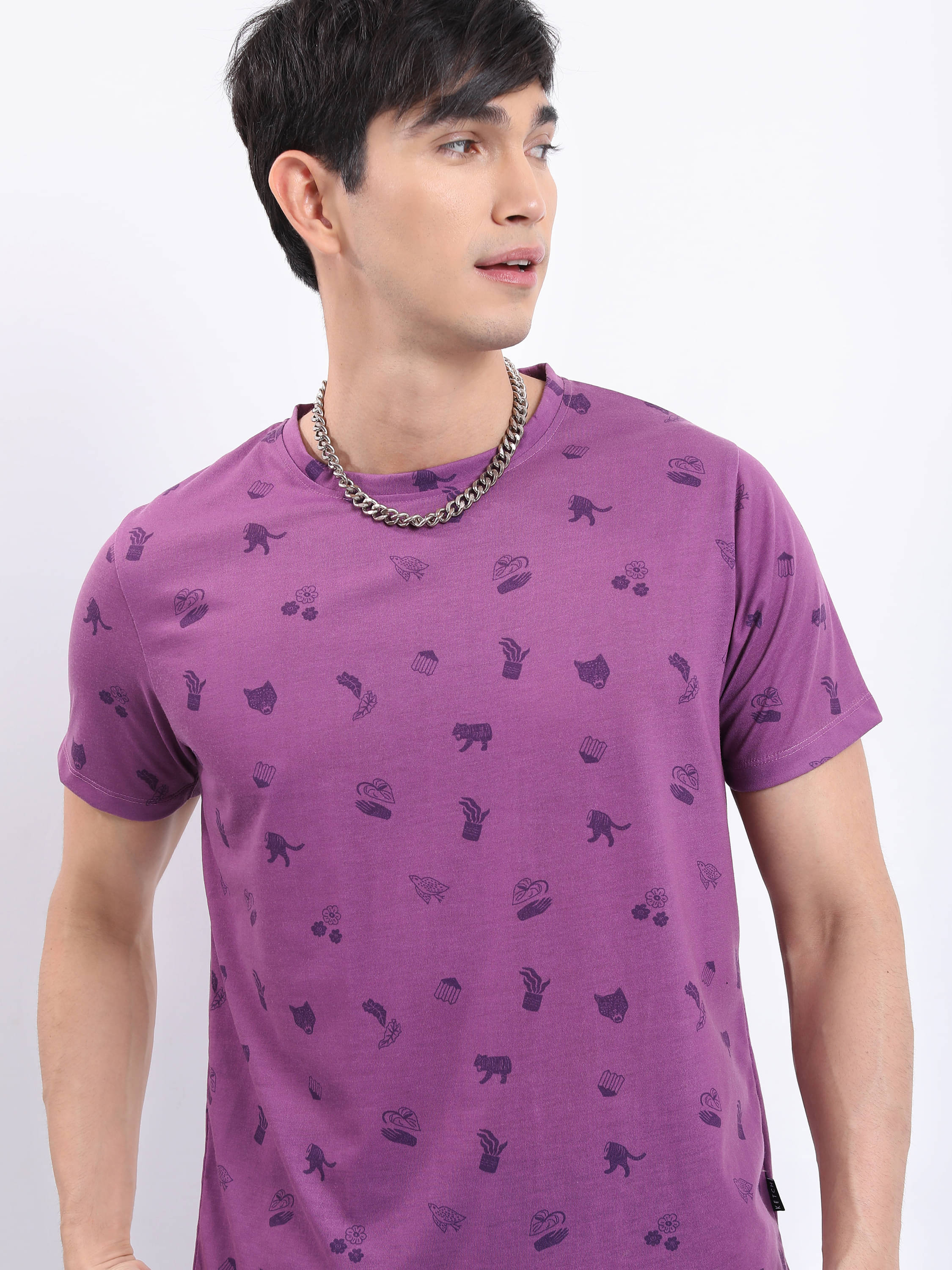 Ketch Pack of 1 Polyester Relaxed Fit Men's T-Shirt ( Purple ) Ketch Pack of 1 Polyester Relaxed Fit Men's T-Shirt ( Purple )
