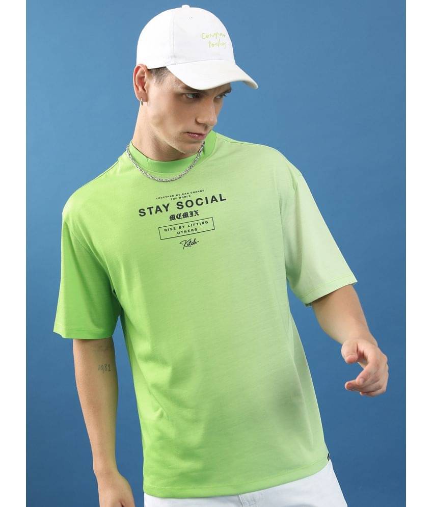 Ketch Polyester Relaxed Fit Solid Half Sleeves Men's Round T-Shirt - Lime Green ( Pack of 1 ) Ketch Polyester Relaxed Fit Solid Half Sleeves Men's Round T-Shirt - Lime Green ( Pack of 1 )