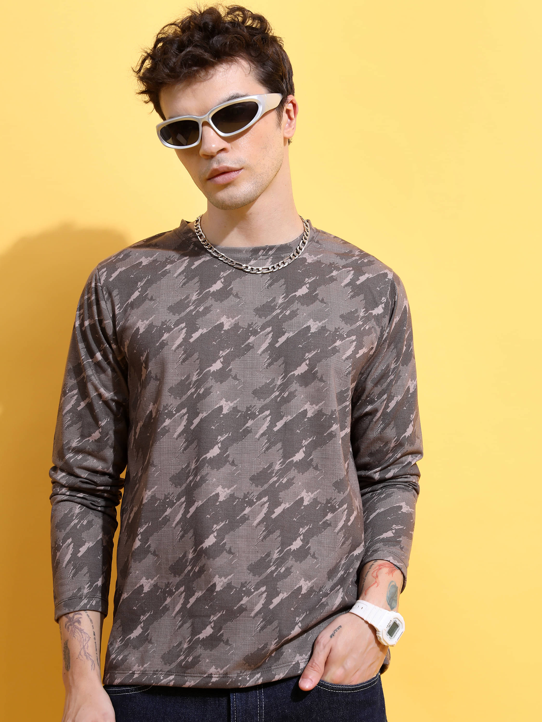 Ketch Pack of 1 Polyester Relaxed Fit Men's T-Shirt ( Brown ) Ketch Pack of 1 Polyester Relaxed Fit Men's T-Shirt ( Brown )