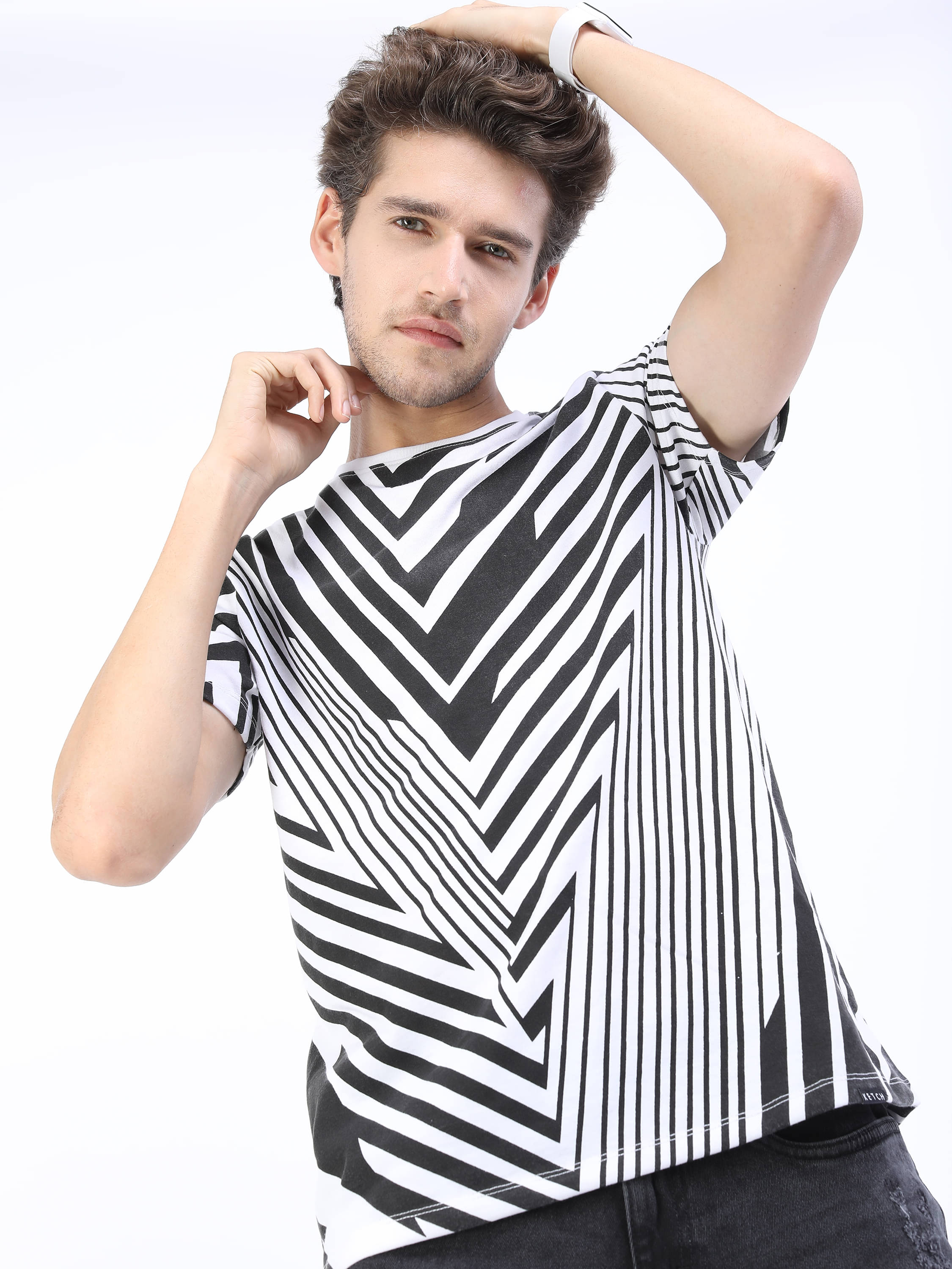     			Ketch Pack of 1 Polyester Slim Fit Men's T-Shirt ( Black )