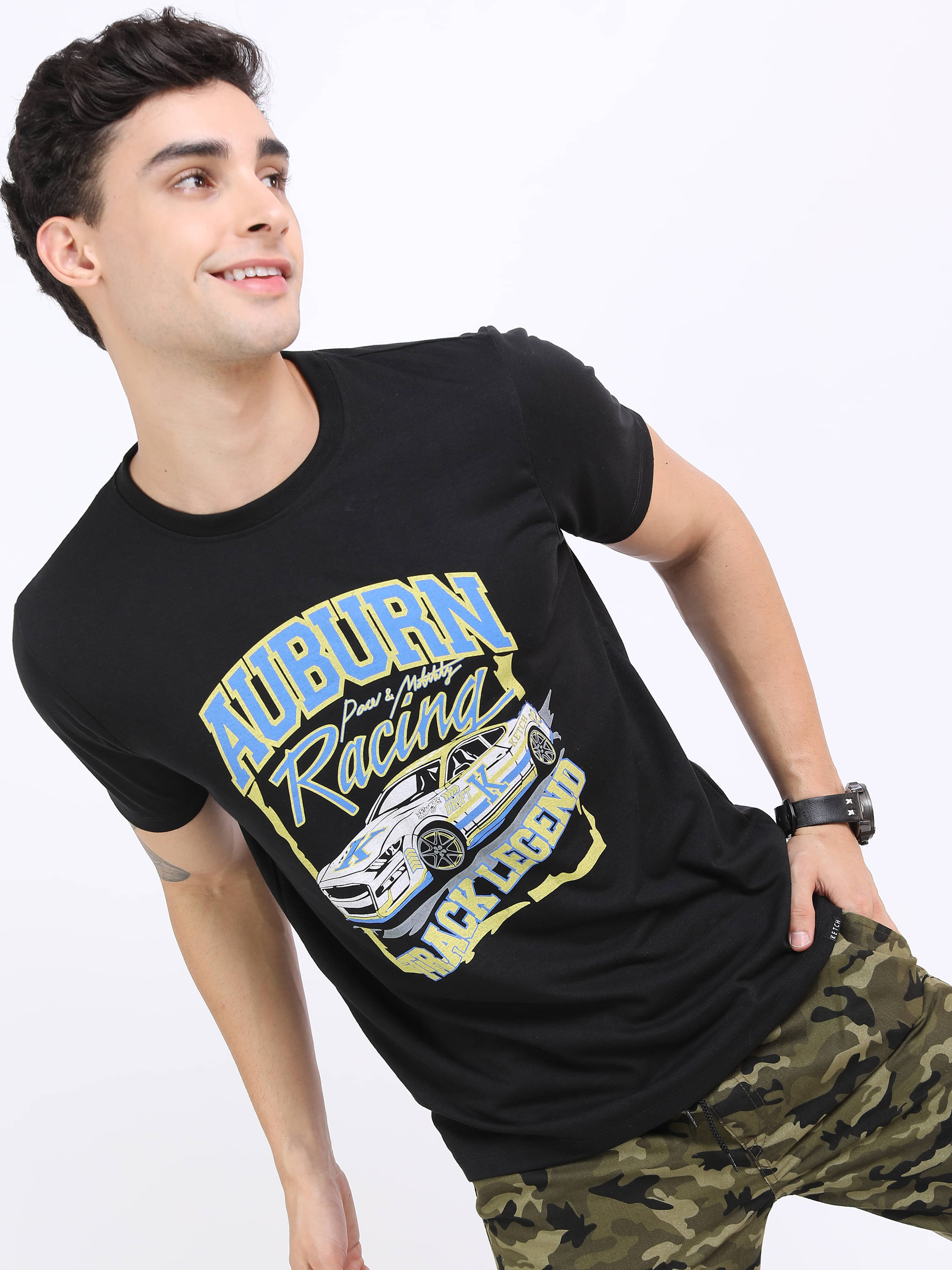     			Ketch Polyester Slim Fit Solid Half Sleeves Men's T-Shirt - Black ( Pack of 1 )
