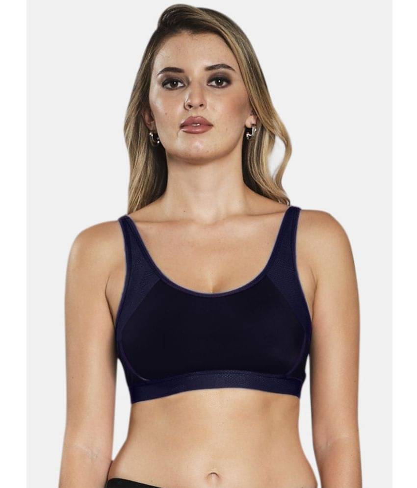 Sonari Navy Nylon Lightly Padded Women's Sports Bra ( Pack of 1 )     			Sonari Navy Nylon Lightly Padded Women's Sports Bra ( Pack of 1 )