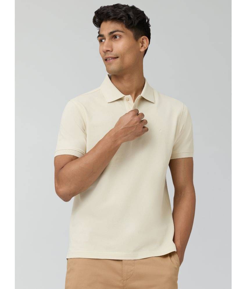 XYXX Cotton Regular Fit Solid Half Sleeves Men's Polo T Shirt - Cream White ( Pack of 1 ) XYXX Cotton Regular Fit Solid Half Sleeves Men's Polo T Shirt - Cream White ( Pack of 1 )