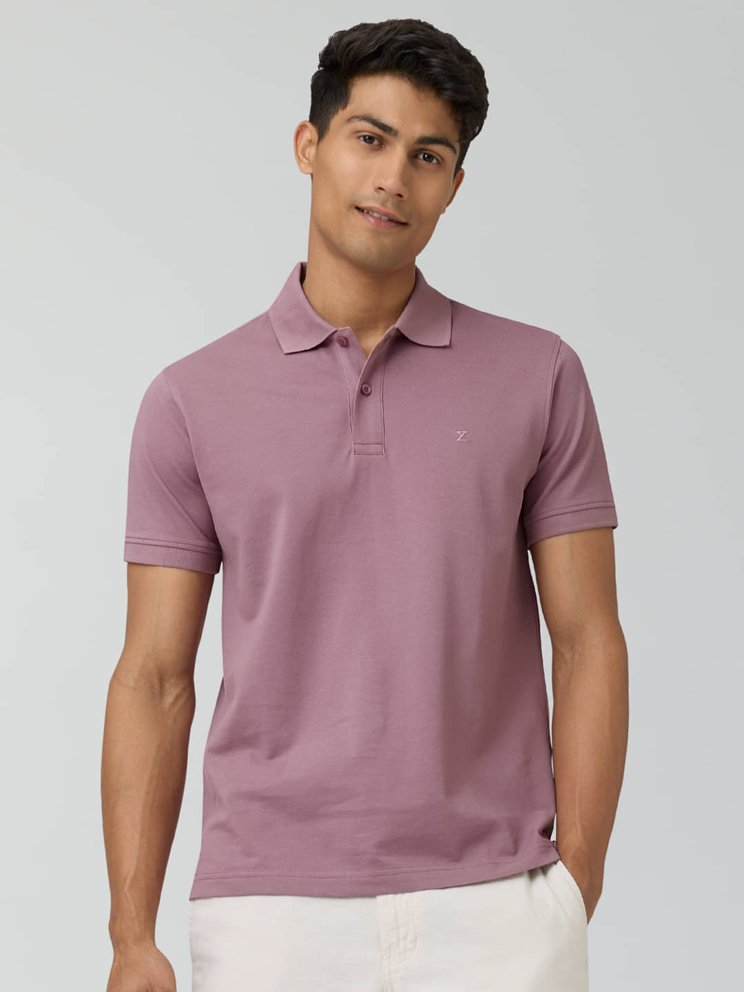 XYXX Cotton Regular Fit Solid Half Sleeves Men's Polo T Shirt - Pink ( Pack of 1 )