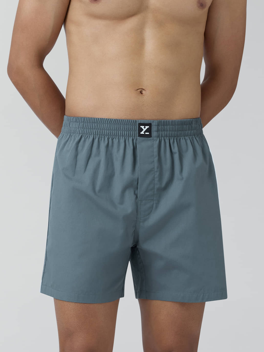 XYXX Pack of 1 Cotton Boxers For Men's ( Grey )