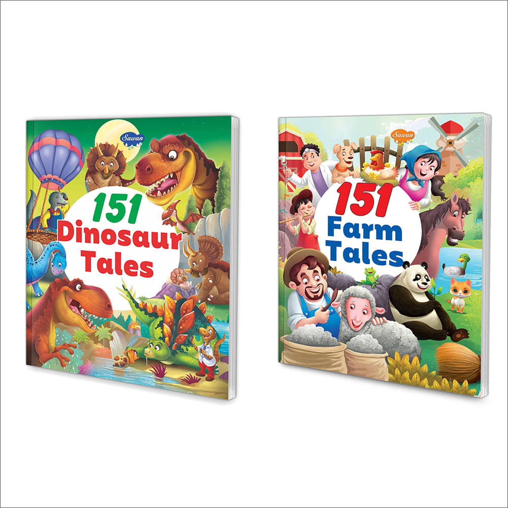 151 Dinosaur Tales, 151 Farm Tales | Set Of 2 Story Books (Paperback, Manoj Publications Editorial Board) 151 Dinosaur Tales, 151 Farm Tales | Set Of 2 Story Books (Paperback, Manoj Publications Editorial Board)