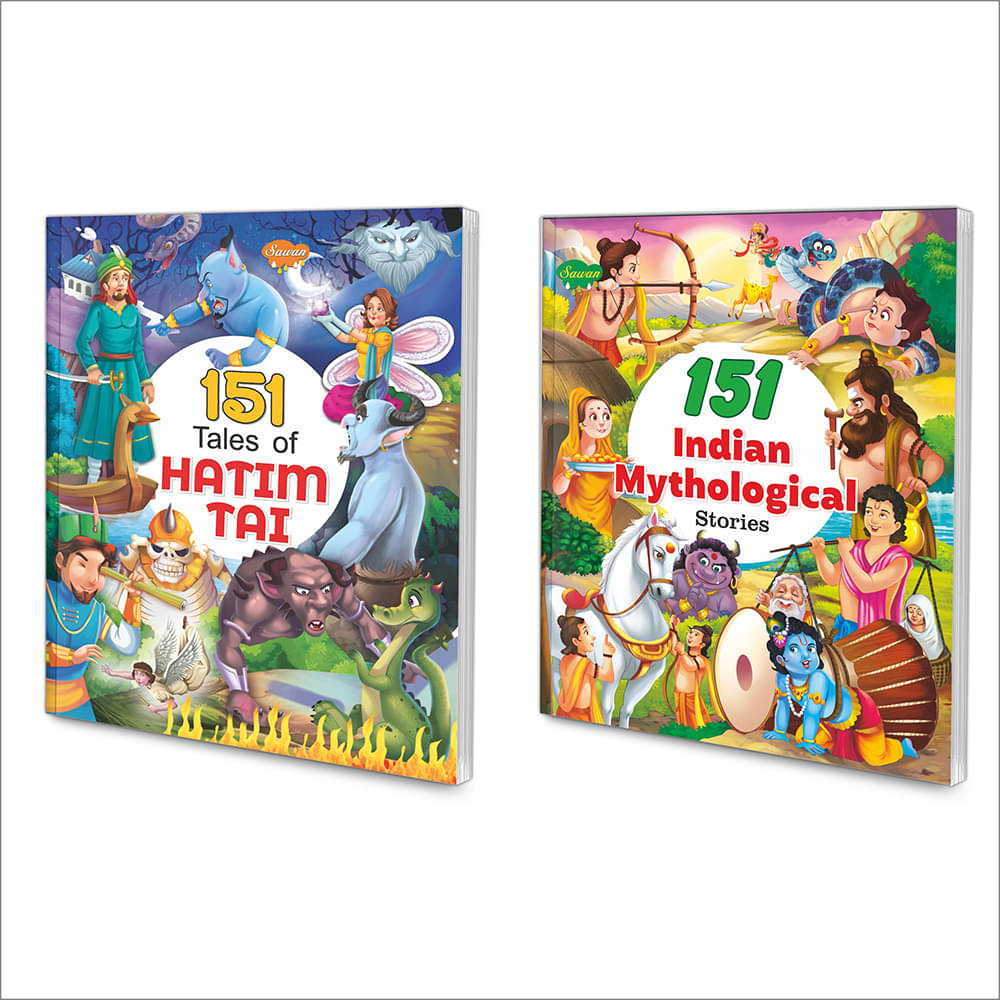     			151 Tales Of Hatimtai, 151 Indian Mythological Stories | Set Of 2 Story Books (Paperback, Manoj Publications Editorial Board)