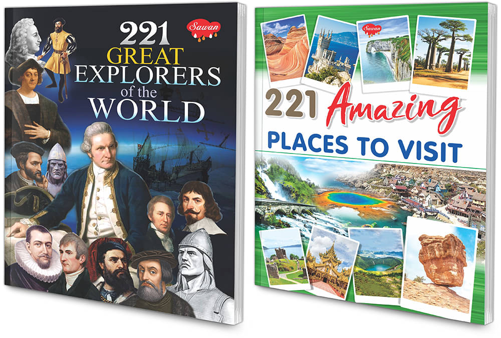 221 Amazing Places To Visit, 221 Great Explorers Of The World | Set Of 2 Encyclopedia (Paperback, Manoj Publications Editorial Board) 221 Amazing Places To Visit, 221 Great Explorers Of The World | Set Of 2 Encyclopedia (Paperback, Manoj Publications Editorial Board)