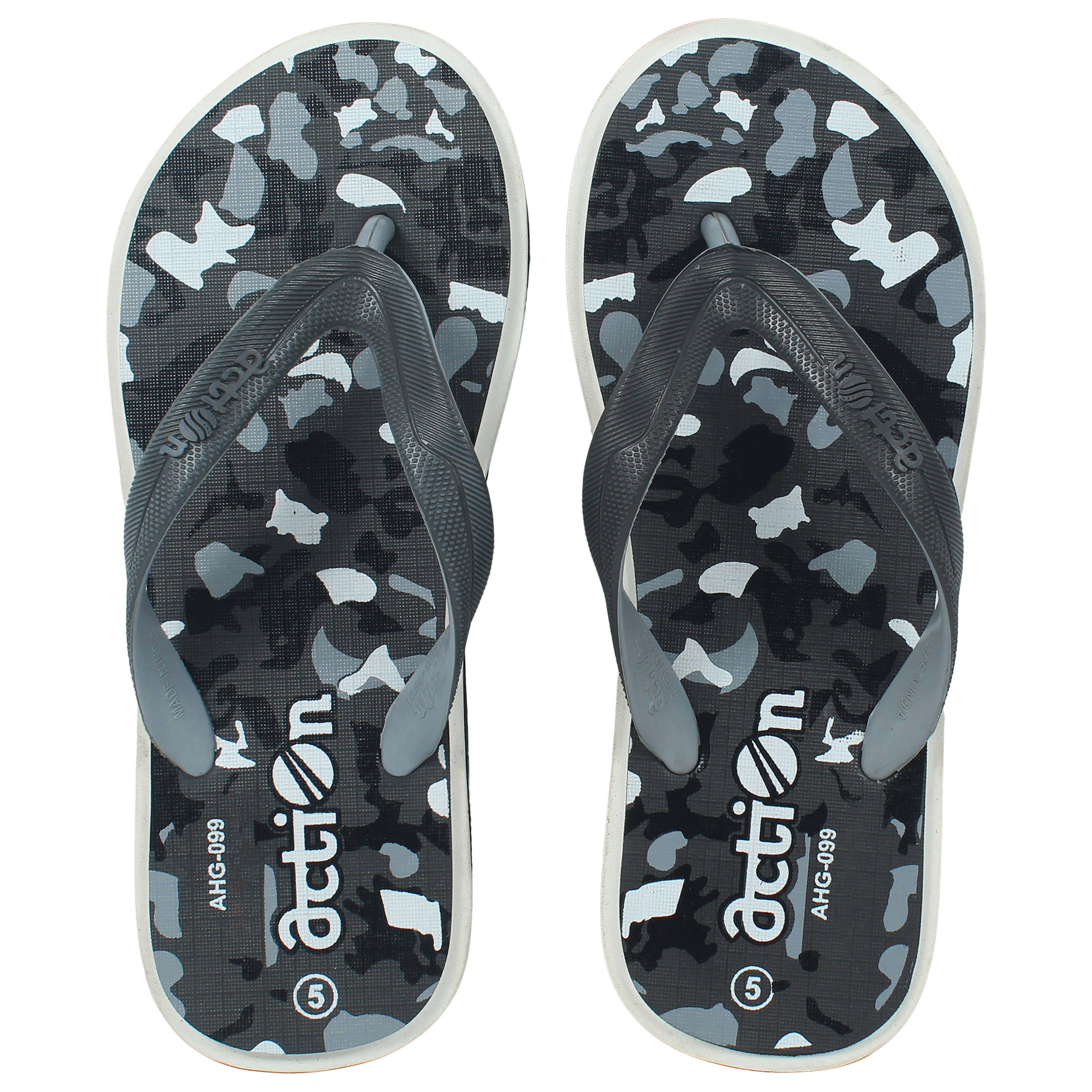     			Action Dark Grey Men's Daily Slipper