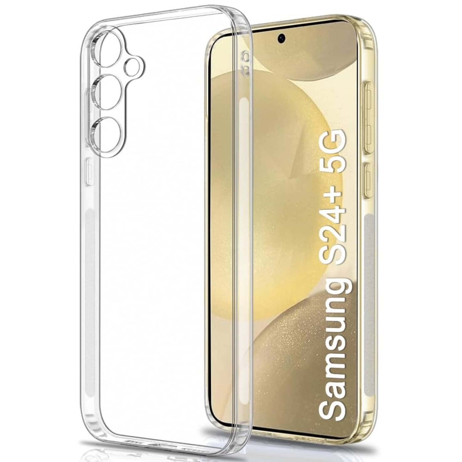     			Case Vault Covers Silicon Soft cases Compatible For Silicon Samsung Galaxy S24 Plus ( Pack of 1 )