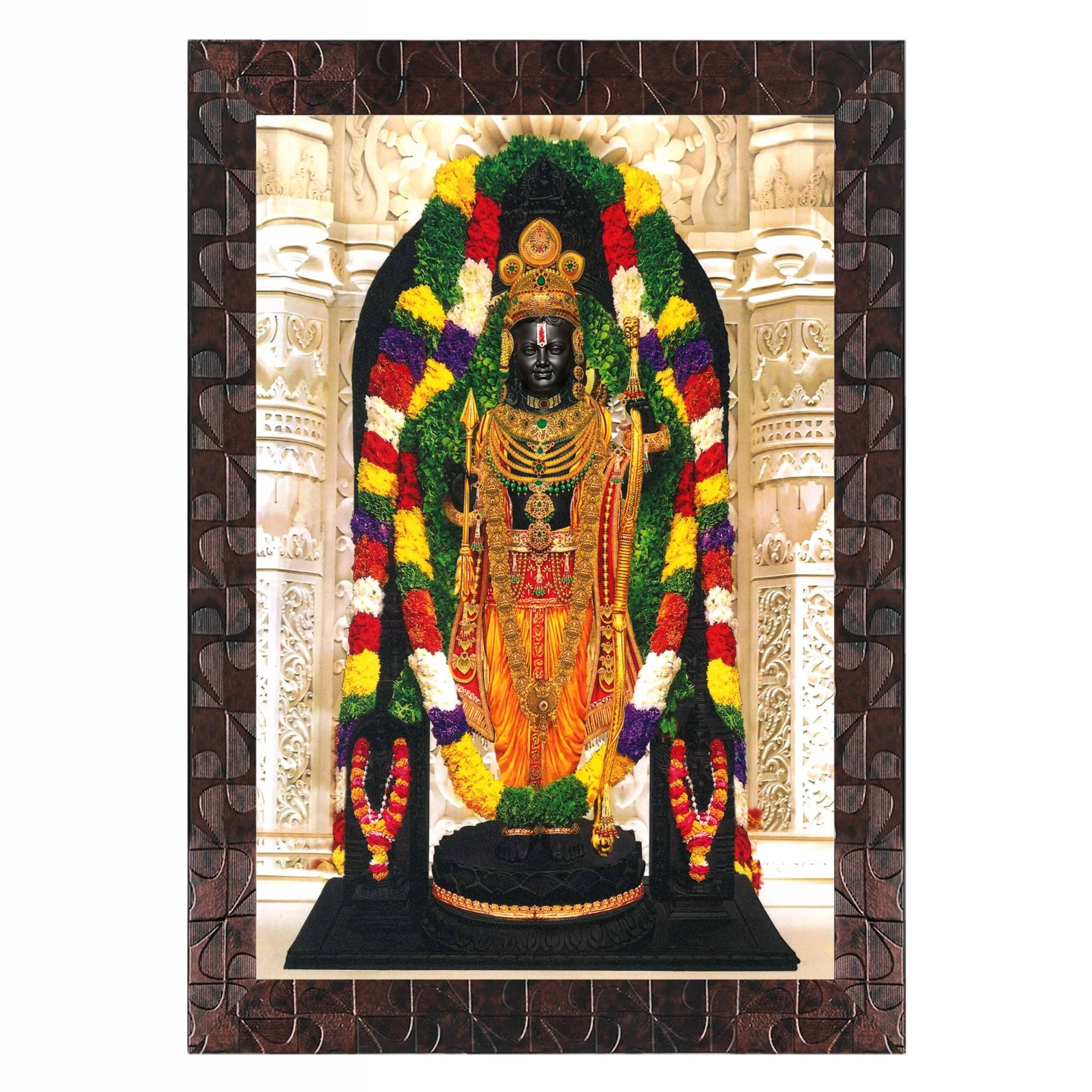     			Indianara Ram Lalla Religious Painting With Frame