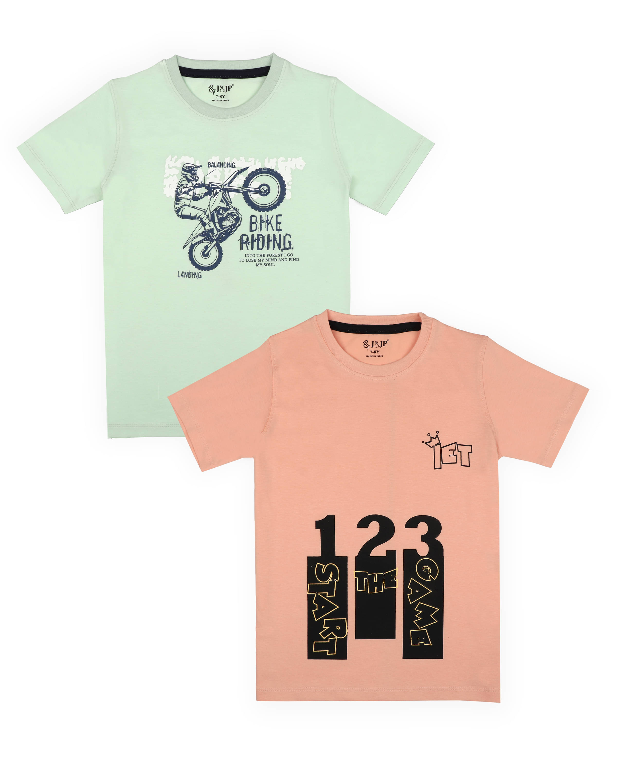     			J&JP Pack of 1 Boys Cotton Blend T-Shirt ( Multicolor )