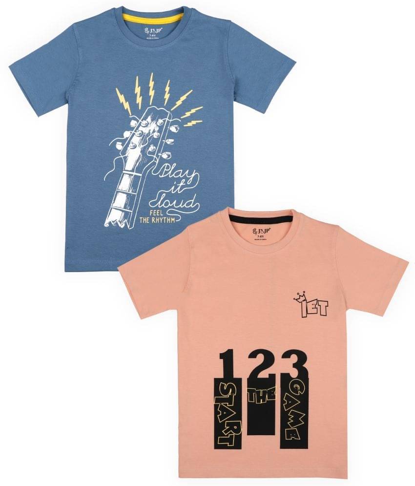     			J&JP Pack of 1 Boys Cotton Blend T-Shirt ( Multicolor )