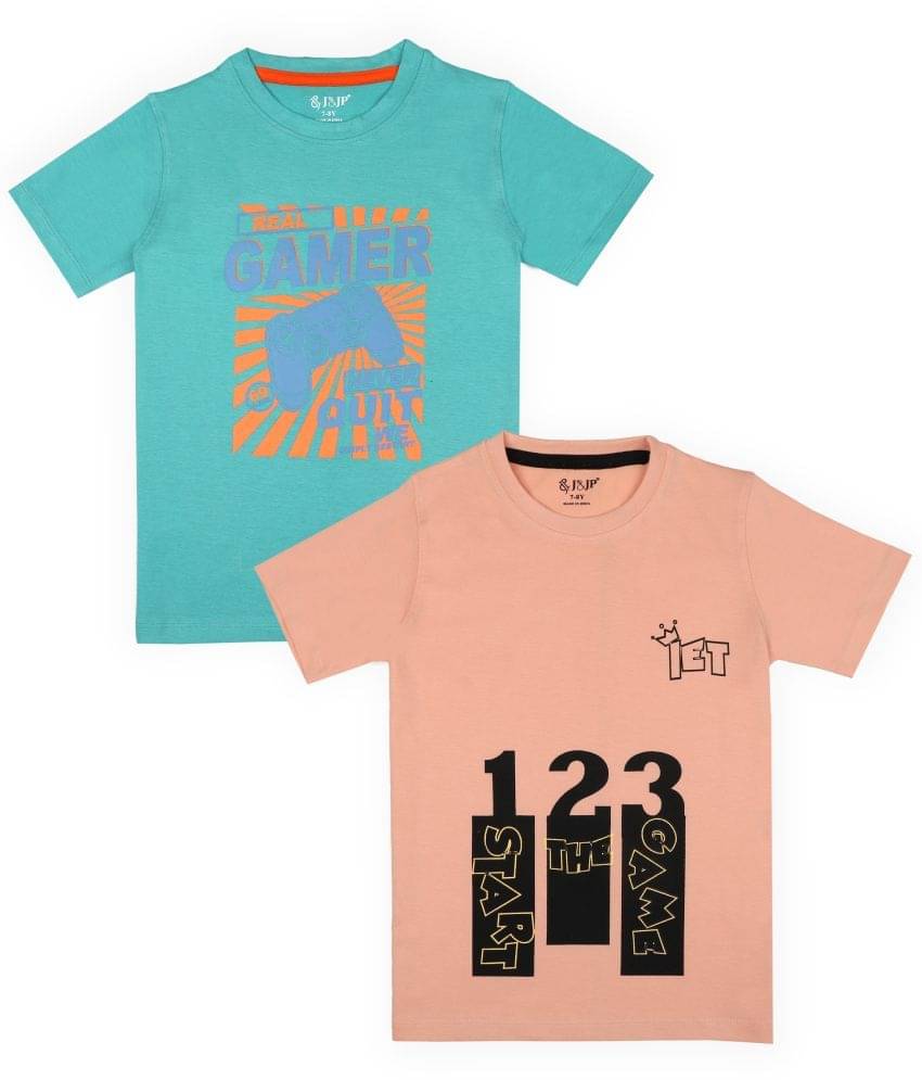     			J&JP Pack of 1 Boys Cotton Blend Polo T-Shirt ( Multicolor )