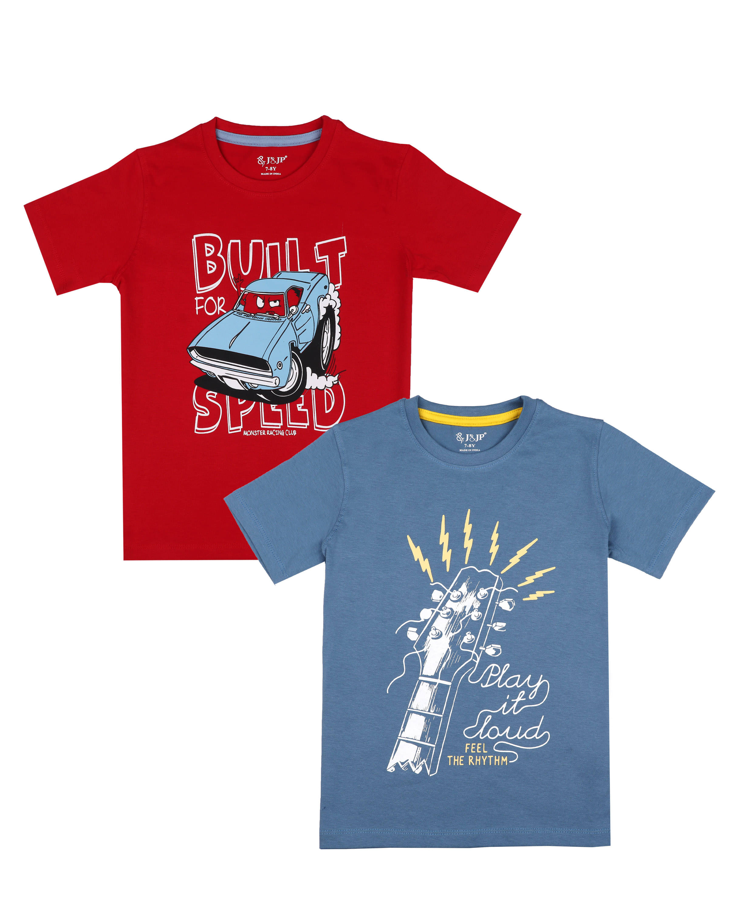     			J&JP Pack of 1 Boys Cotton Blend Polo T-Shirt ( Multicolor )