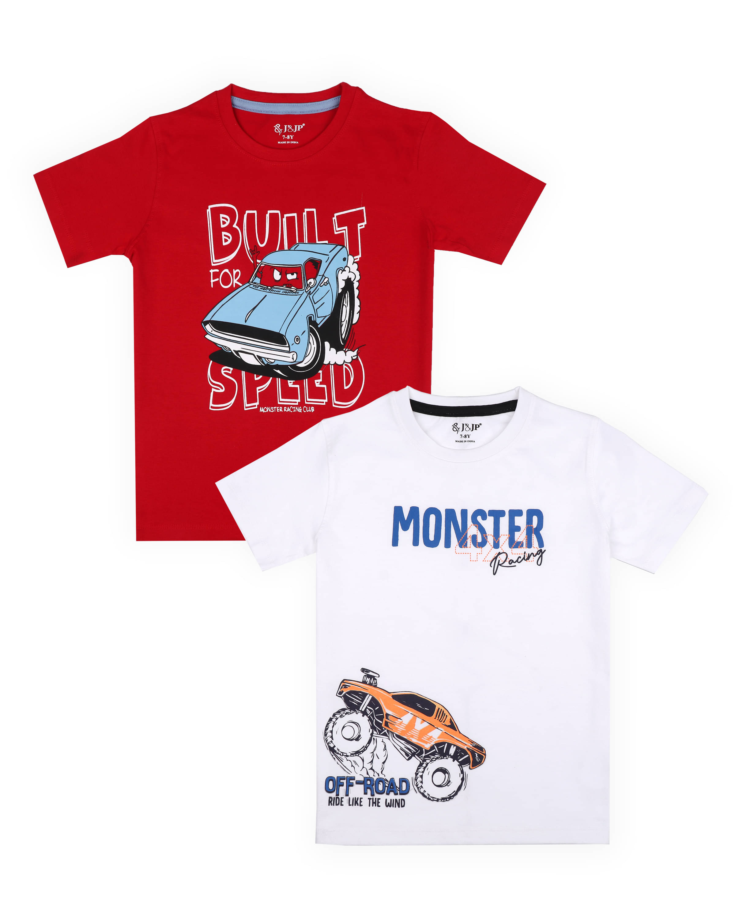     			J&JP Pack of 1 Boys Cotton Blend T-Shirt ( Multicolor )