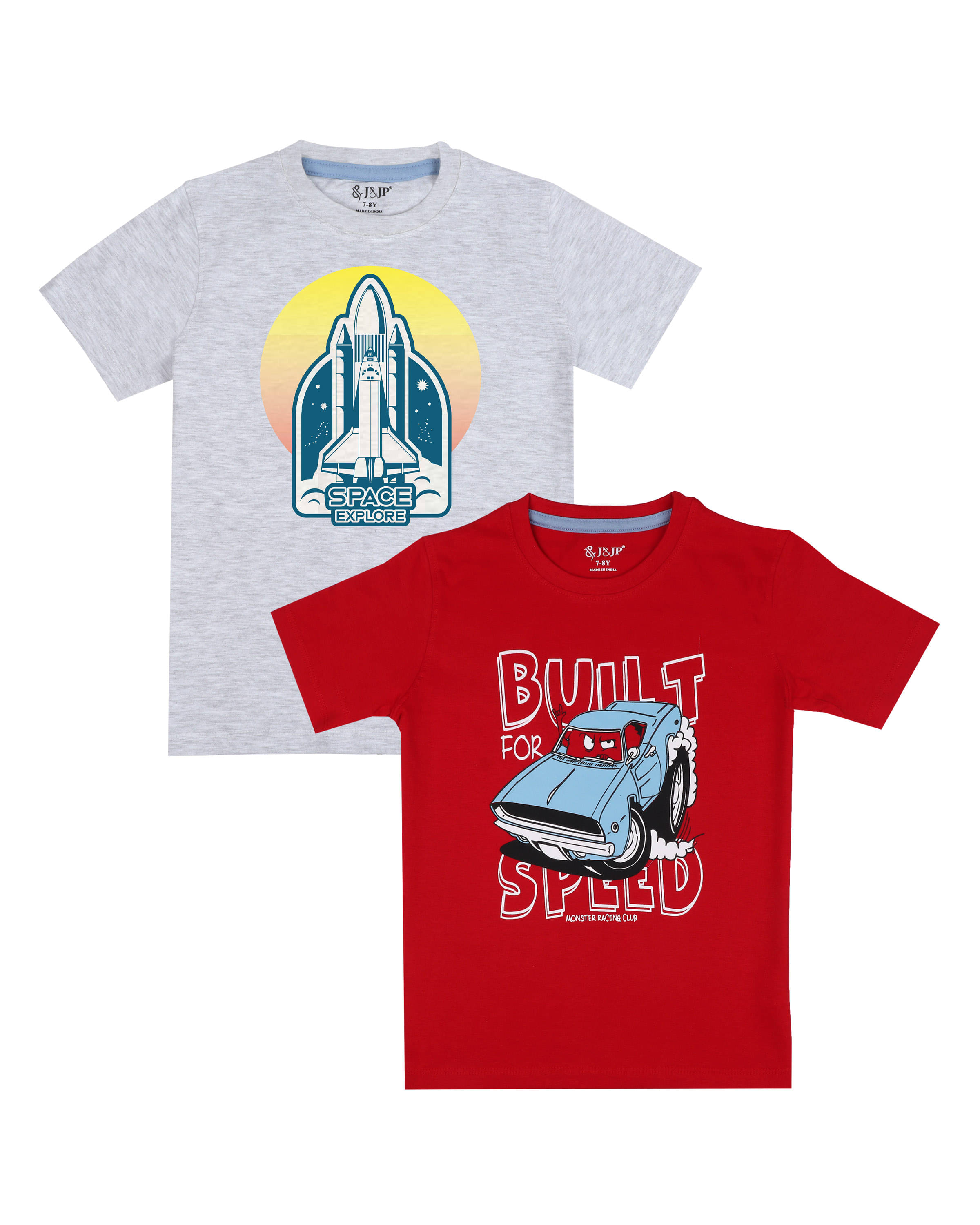     			J&JP Pack of 1 Boys Cotton Blend T-Shirt ( Multicolor )