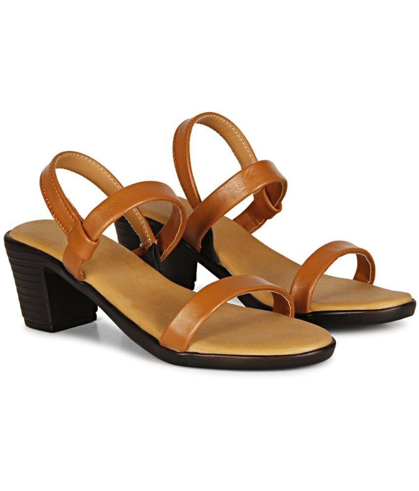     			Saheb Brown Women's Sandal Heels
