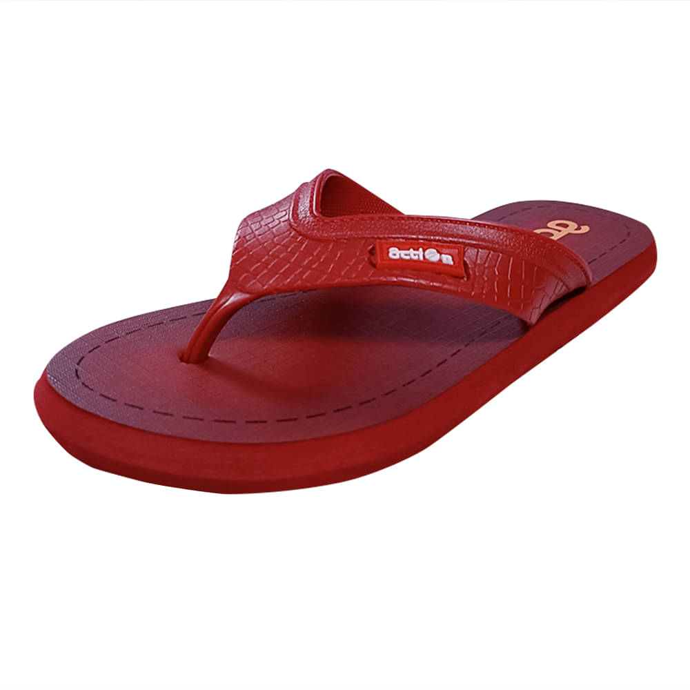     			Action Maroon Men's Daily Slipper