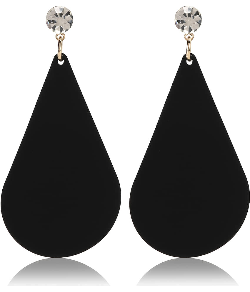 Chocozone Black Danglers Earrings ( Pack of 1 ) - Earrings | Buy online on ZillyBuy