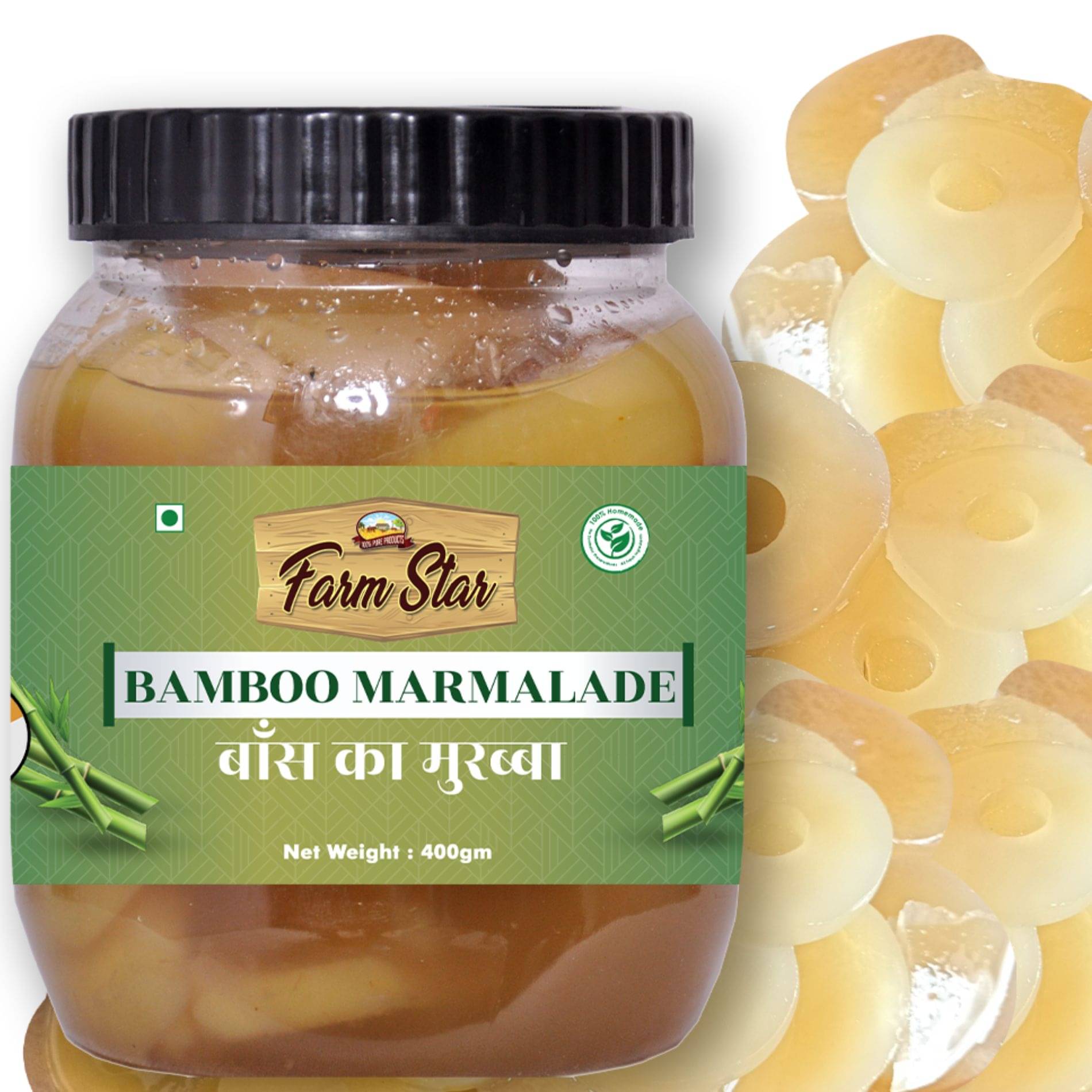 Farm Star BAMBOO MURABBA Marmalade 400 gm Farm Star BAMBOO MURABBA Marmalade 400 gm