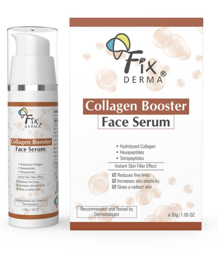     			Fixderma Hydrolyzed Collagen Booster for Fine Lines & Wrinkles, Serum for Face 30g, (Pack of 1)