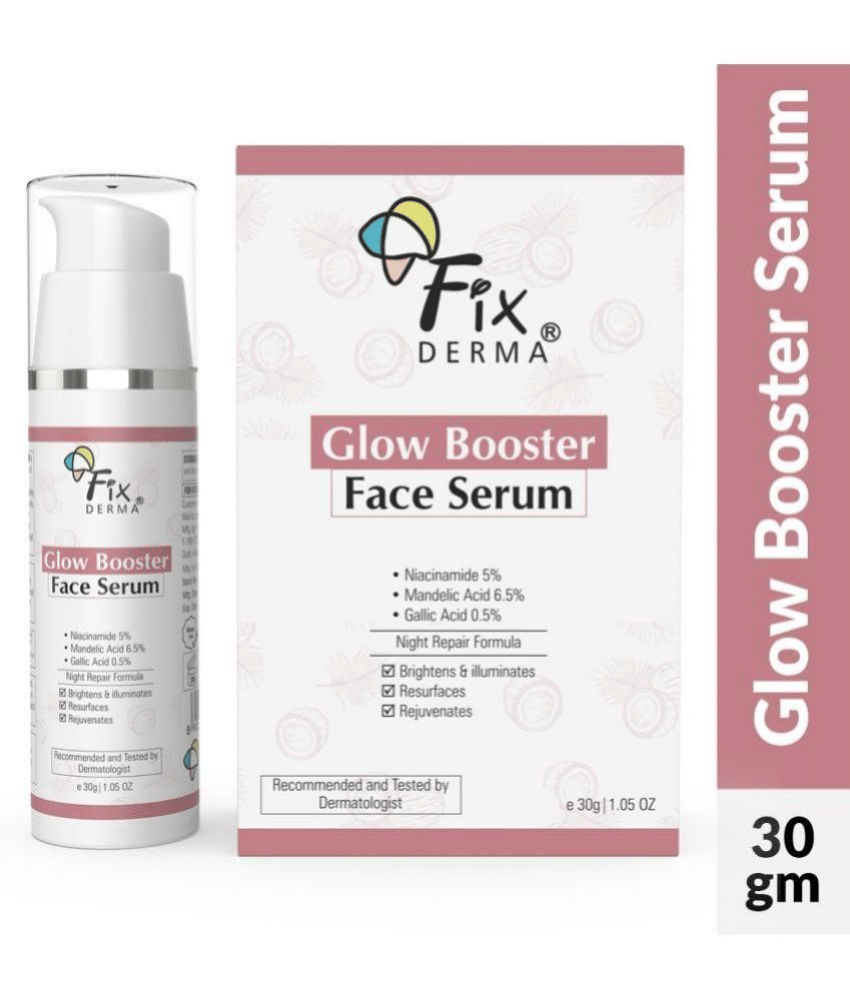 Fixderma 5% Niacinamide Serum, Glow Booster for Skin Brightening Men & Women 30g, (Pack of 1) Fixderma 5% Niacinamide Serum, Glow Booster for Skin Brightening Men & Women 30g, (Pack of 1)