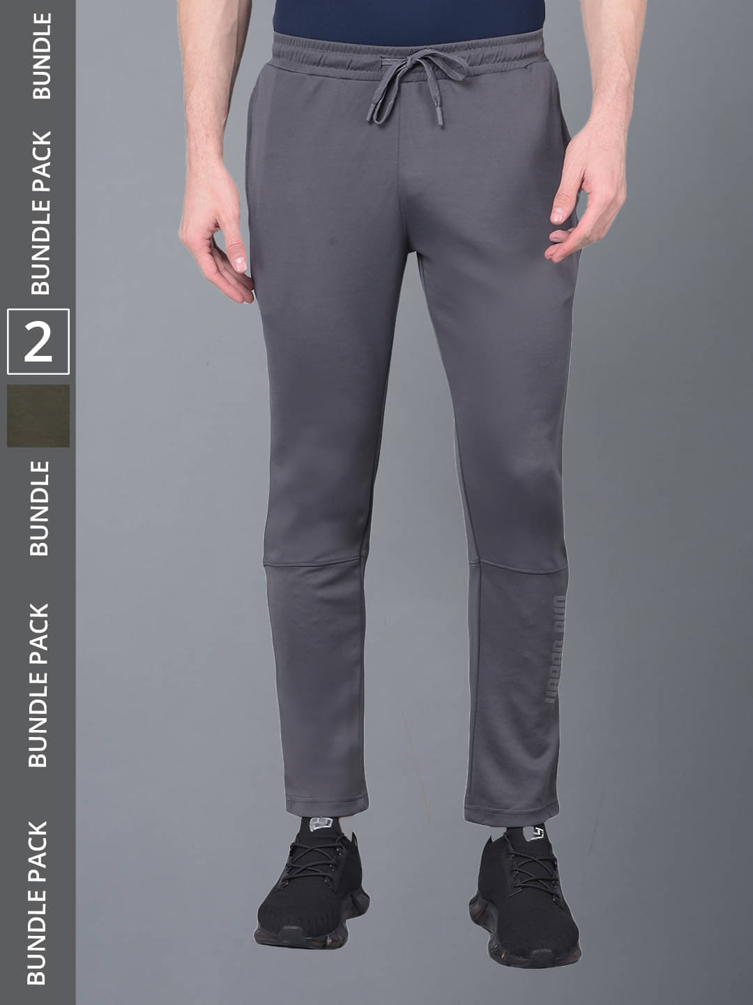     			Force NXT Multi Polyester Men's Sports Trackpants ( Pack of 2 )