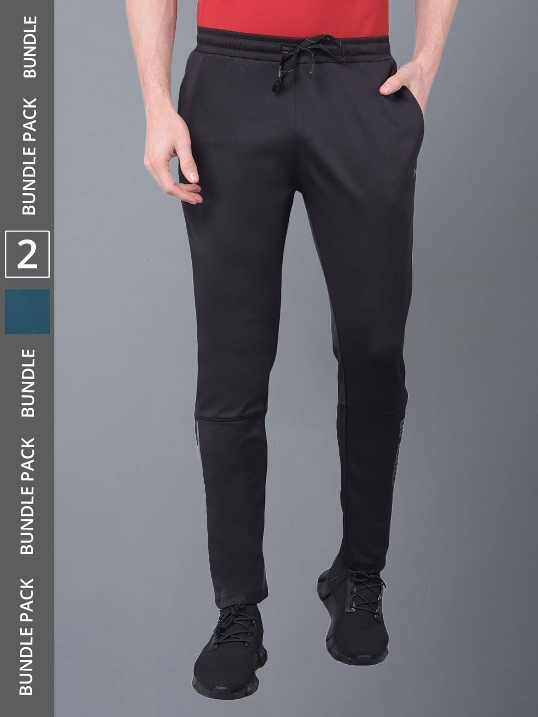 Force NXT Multi Polyester Men's Sports Trackpants ( Pack of 2 ) Force NXT Multi Polyester Men's Sports Trackpants ( Pack of 2 )