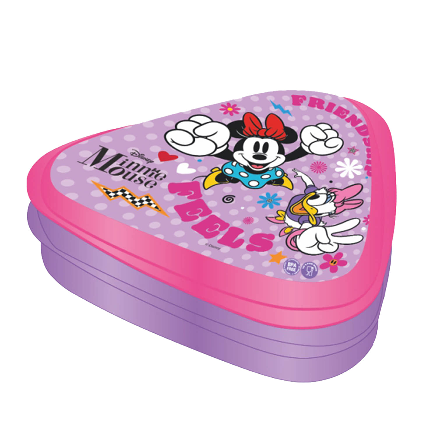 Gluman - Pink Plastic Lunch Box ( Pack of 1 )
