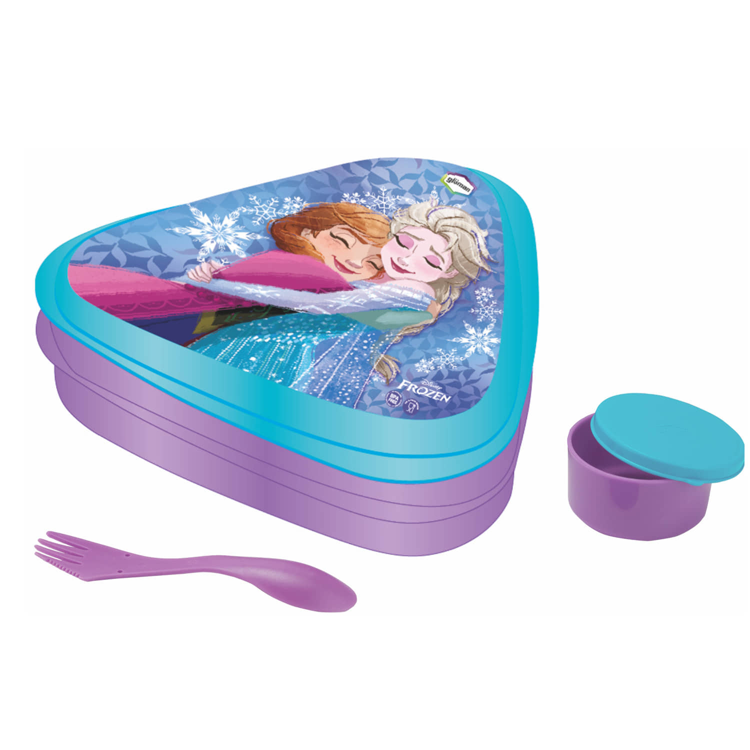 Gluman - Purple Plastic Lunch Box ( Pack of 1 )