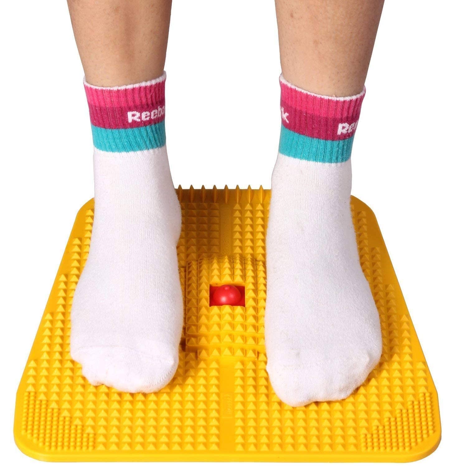 Horsefit  Manual Plastic Acupressure Foot Massager Plate with 24 Magnets for Stress Free, Blood Flow Controller, Pain Relief, Multicolor - Sports and Fitness Equipment | Buy online on ZillyBuy