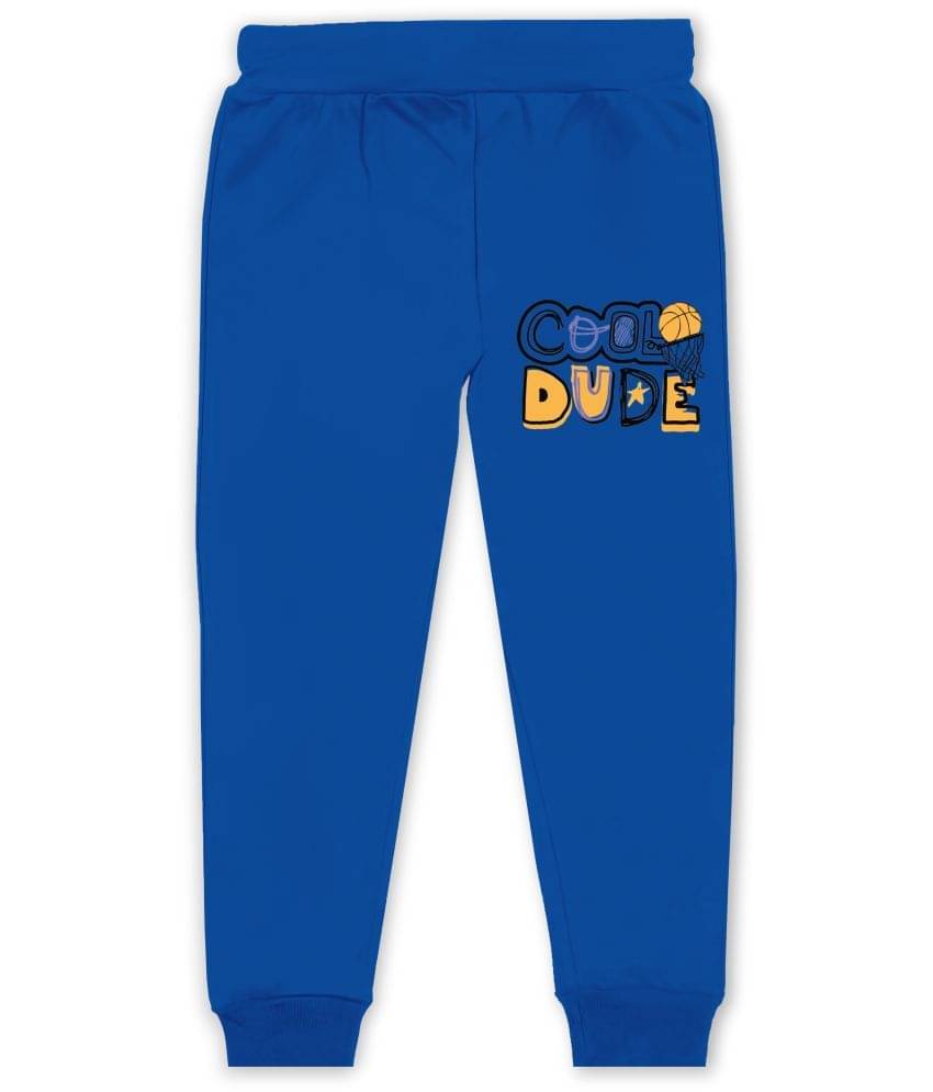     			J&JP Pack of 1 Boys Cotton Blend Trackpant ( Blue )