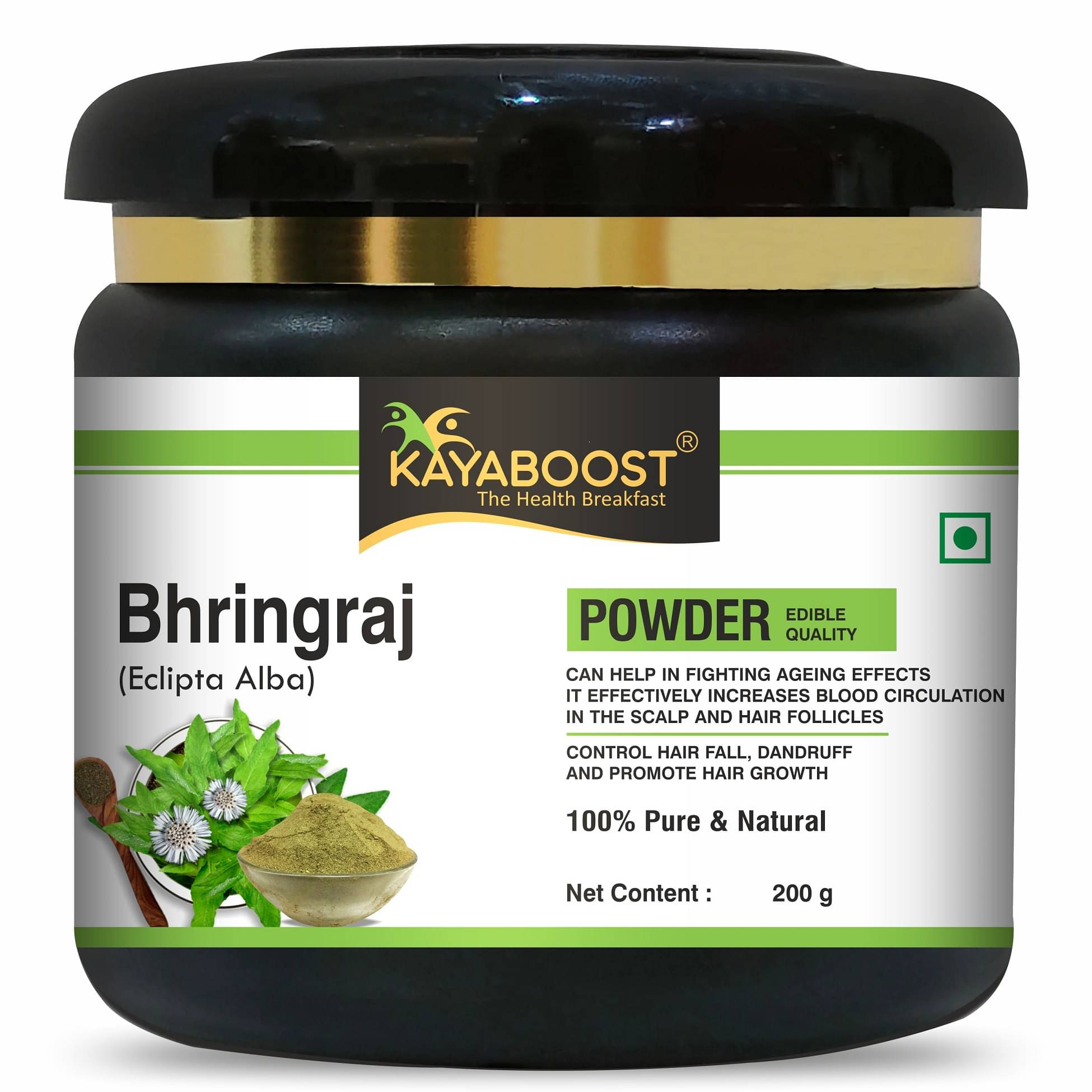     			KAYABOOST Natural Bhringraj Powder for hair growth (200 g)