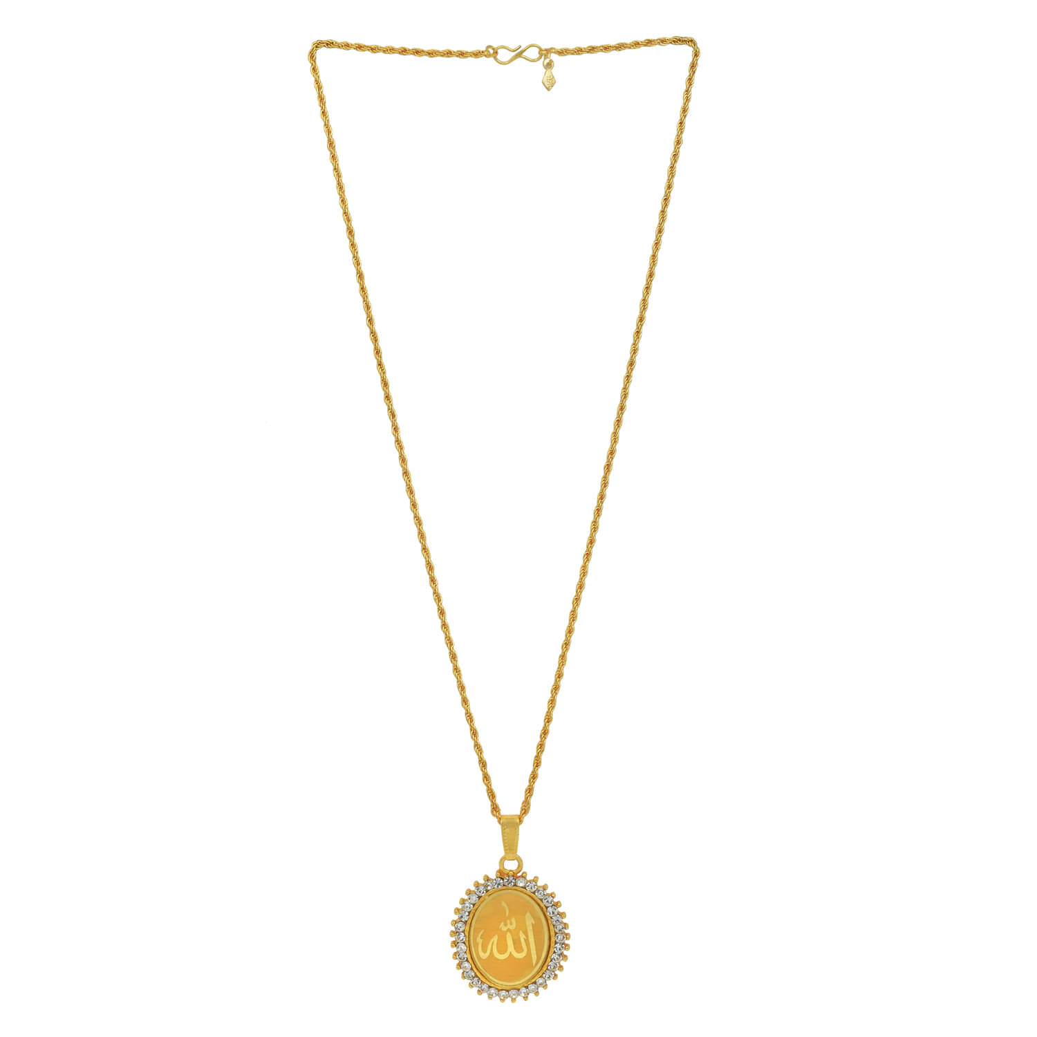 Memoir Gold Religious Pendant With Chain ( Pack of 1 ) Memoir Gold Religious Pendant With Chain ( Pack of 1 )