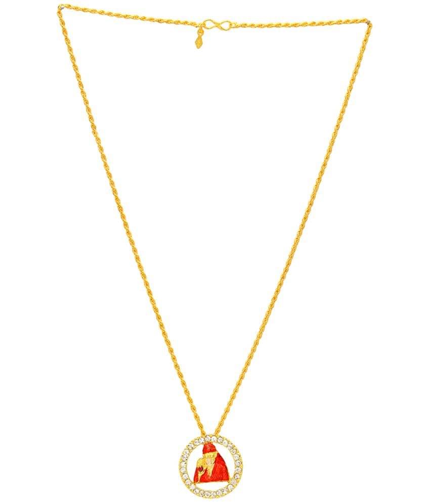 Memoir Multicolor Religious Pendant With Chain ( Pack of 1 ) Memoir Multicolor Religious Pendant With Chain ( Pack of 1 )