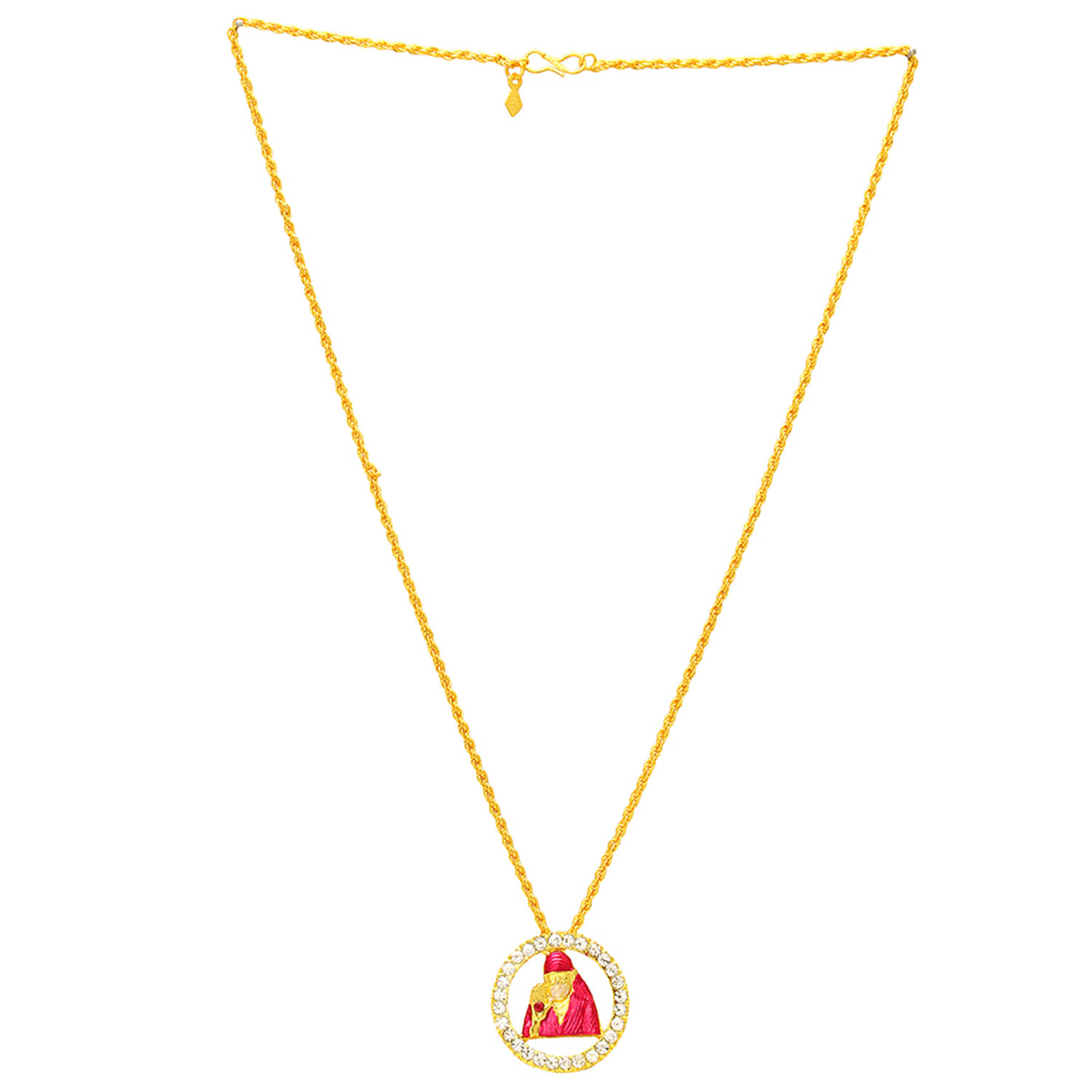 Memoir Multicolor Religious Pendant With Chain ( Pack of 1 )     			Memoir Multicolor Religious Pendant With Chain ( Pack of 1 )