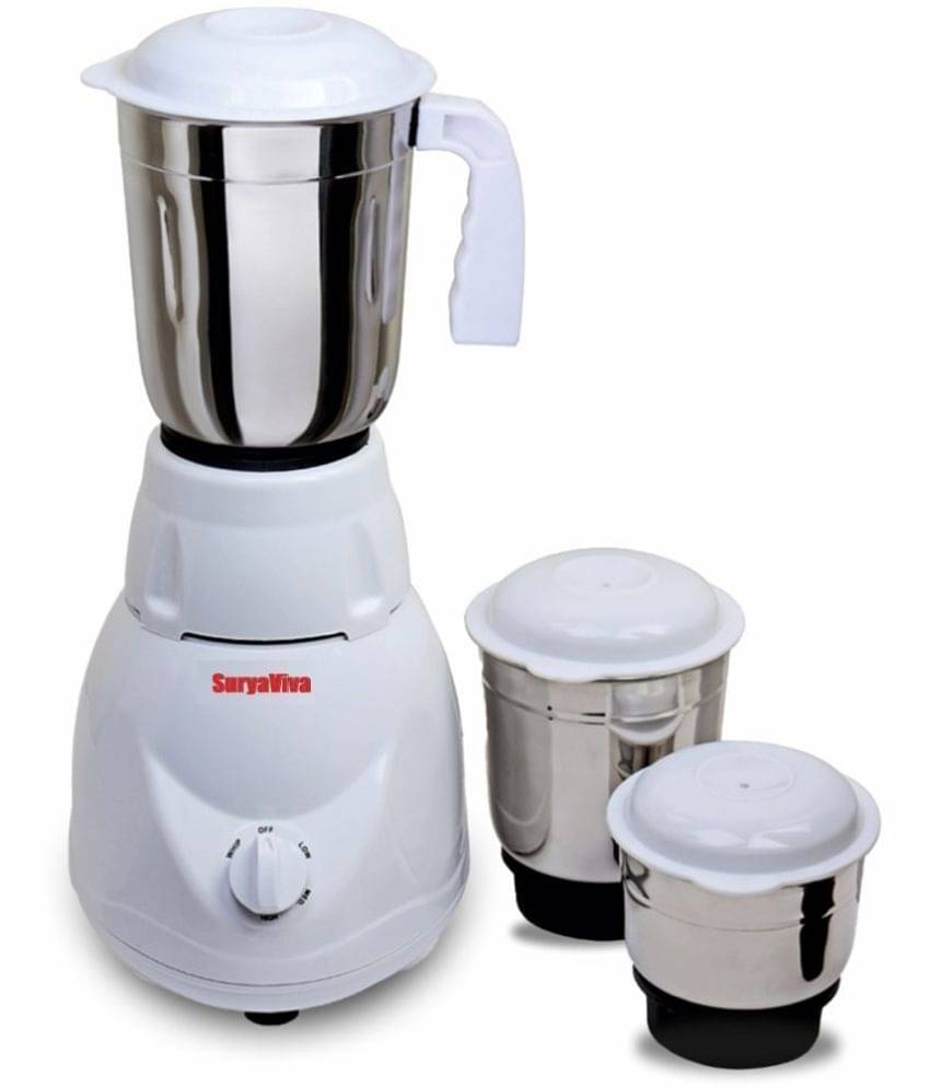     			SURYAVIVA Master Mixer 500W 3 Jars Mixer Grinder