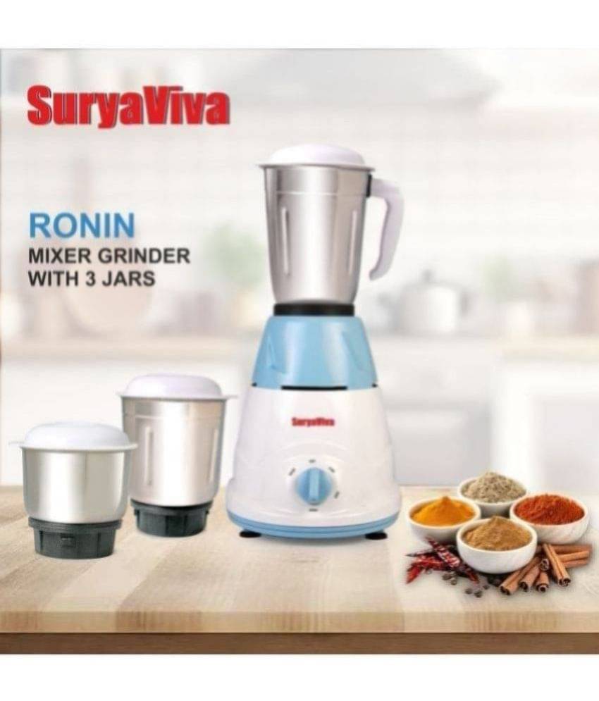     			SURYAVIVA Ronin Mixer Grinder 500W 3 Jars Mixer Grinder
