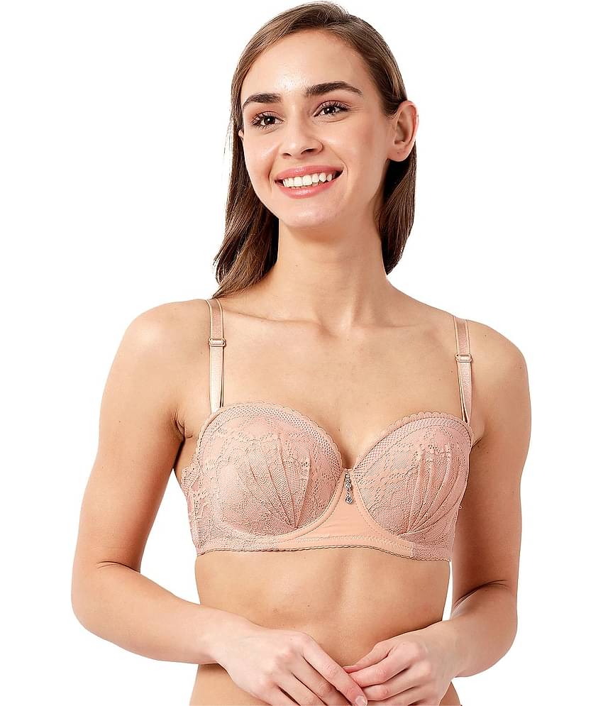 Susie Polyester Women's Balconette Bra ( Beige ) S032-Skin