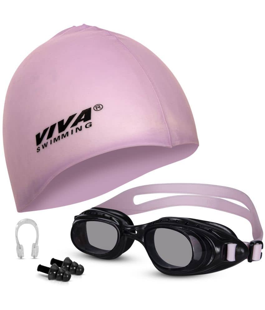VIVA SWIMMING Swimming Goggles combo 614 & Swimming Cap with 2 Ear Plug, Nose Clip Swimming Kit - Sports and Fitness Equipment | Buy online on ZillyBuy