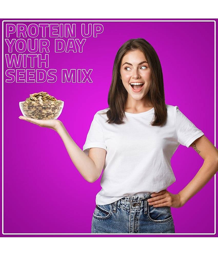 YUM YUM 6 in 1 Seeds Mix 400g | Healthy Edible Seeds Diet Snacks | Natural Roasted Seed