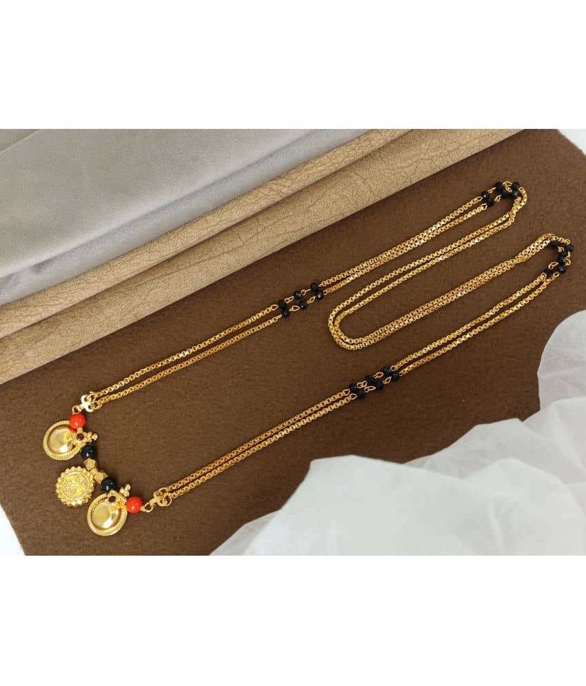 shankhraj mall Golden Mangalsutra ( Pack of 1 )