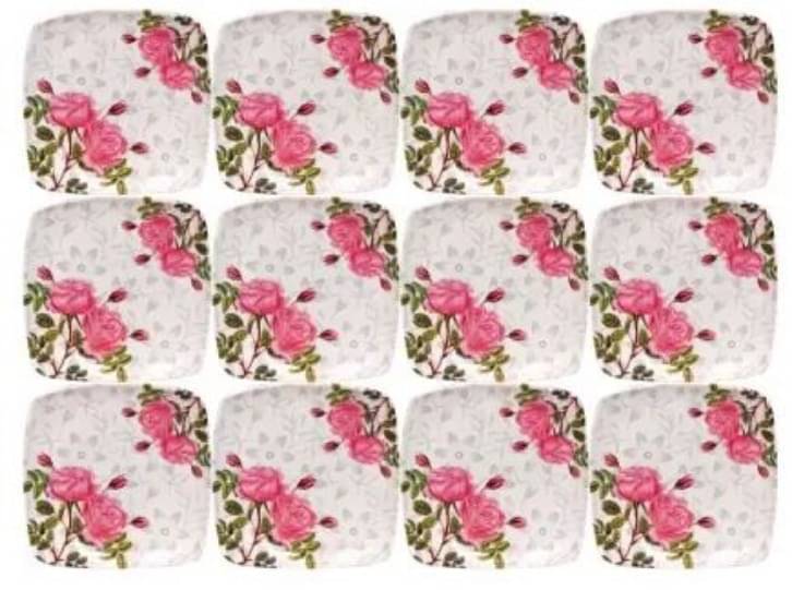 Carnival 12 Pcs Melamine Multi Color Half Plate Carnival 12 Pcs Melamine Multi Color Half Plate