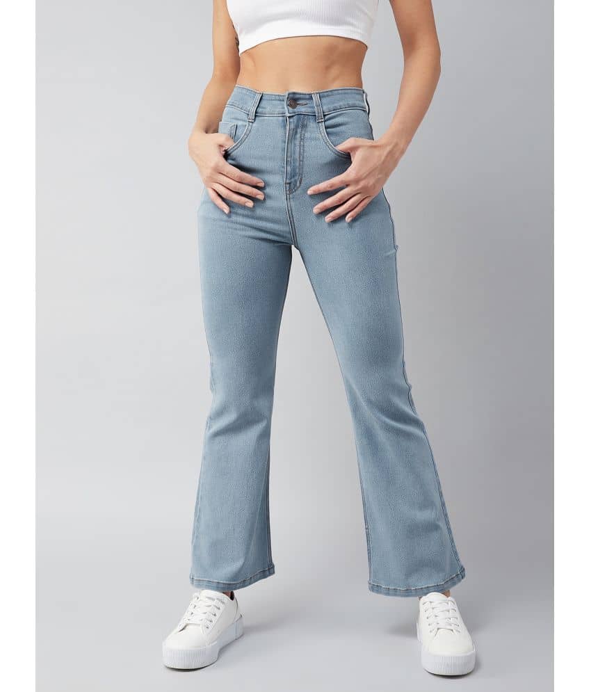 Dolce Crudo - Light Blue Denim Bootcut Women's Jeans ( Pack of 1 ) - Jeans | Buy online on ZillyBuy